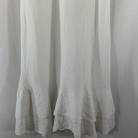 CHALET White Linen Sundress | L - Picture 7 of 9